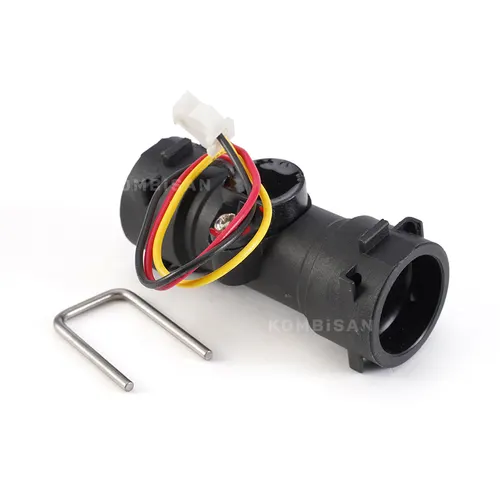 Boiler Water Flow Turbine (Huadi) Snap-Fit To Snap-Fit L:63mm ø16-ø20mm