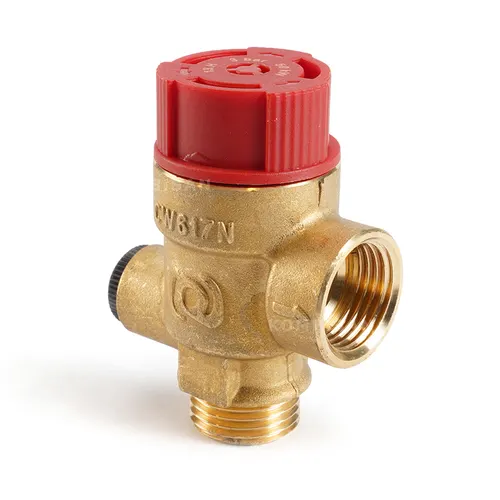 Boiler Safety Valve (Novasfer-Italy) Ariston Microtec Tx With Pressure Gauge Connection 3 Bar