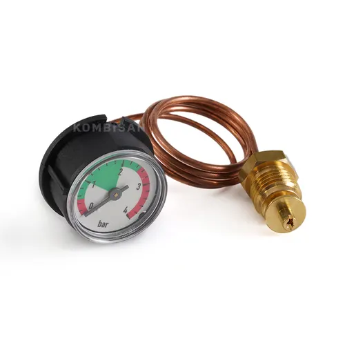 Boiler Pressure Gauge (Wika) Baymak Yeni Alarko Trendy Warmhouse Sanica Copper Pipe ø27mm L:450mm G1/4
