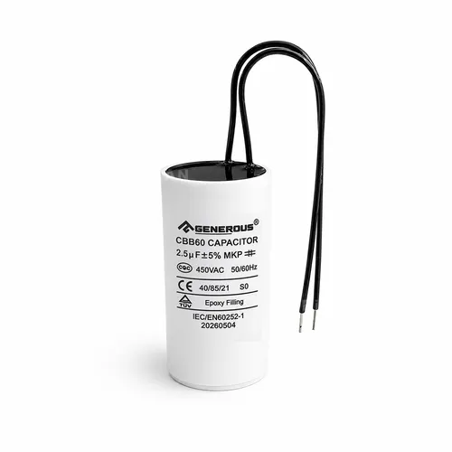 Capacitor (Plastic Cased With Cable) Generous 2.50 μf