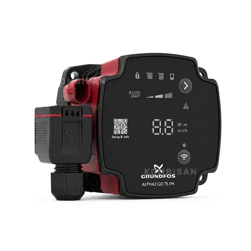 Kombi̇ Si̇rkülasyon Pompa Motoru (Grundfos) 93538819 Frekans Kontrollü Alpha2 Go 75 Ph, Upm3-Upm4 Uyumlu Sadece Motor