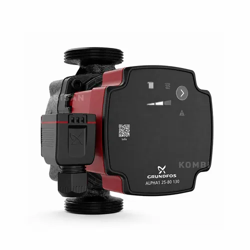 Kombi̇ Si̇rkülasyon Pompa Motoru (Grundfos) 93074176 Frekans Kontrollü Alpha1 25-80, 130mm, 220-240v, 9h, Ac0, 4-60w