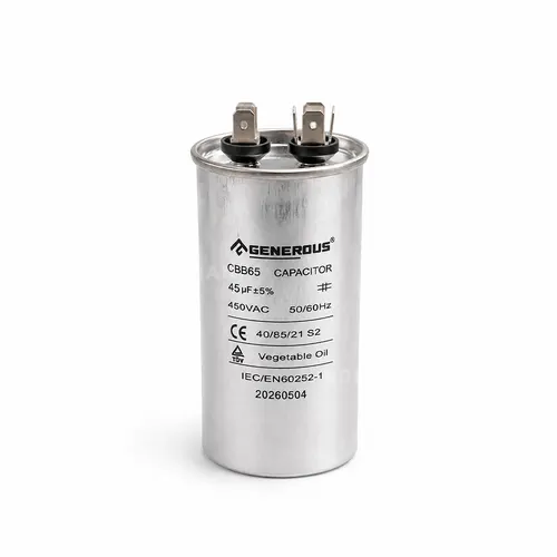 Capacitor (Metal Cased) Generous 45 μf