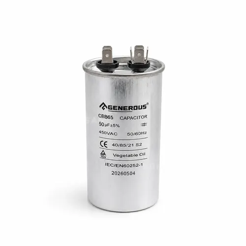 Capacitor (Metal Cased) Generous 50 μf