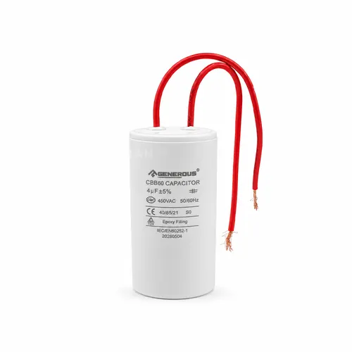 Capacitor (Plastic Cased With Cable) Generous 4 Mf